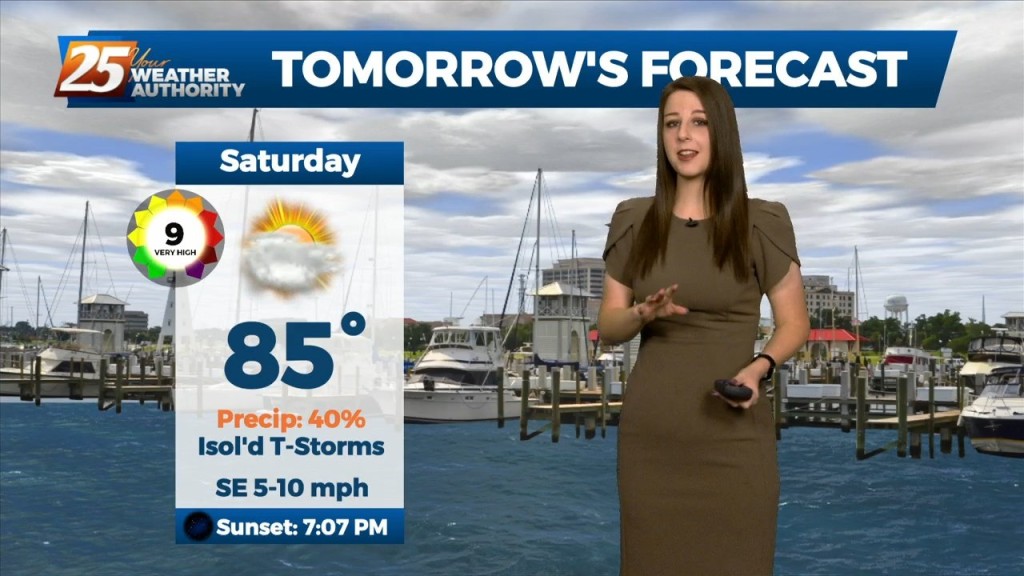 9/9 Brittany's "isolated Showers Ahead" Friday Evening Forecast