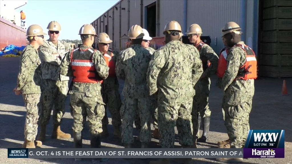 Seabees Help Build A New Tower For Coast Guard At Port Of Gulfport