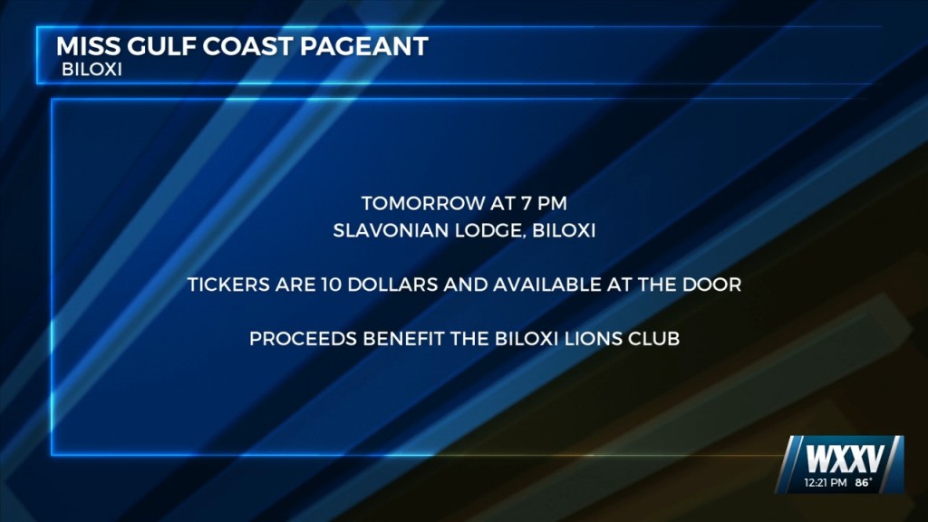 Miss Gulf Coast Pageant Competition Tomorrow