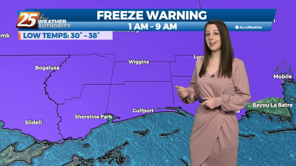 10/18 Brittany's "early Season Freeze Warning" Tuesday Evening Forecast