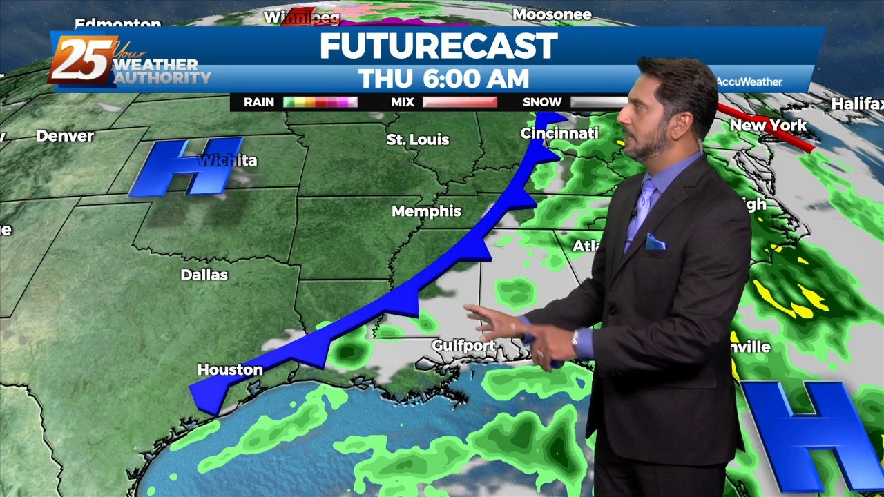 10/11 - The Chief's "More Humid Flow" Tuesday Morning Forecast - WXXV News 25