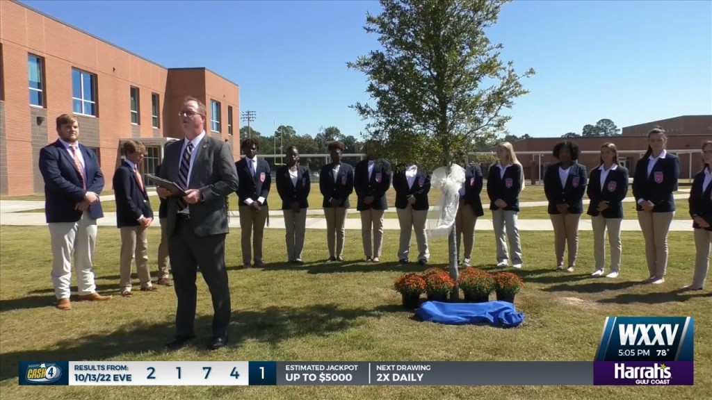 Tree Planted At Gulfport High In Honor Of Judge Dan Russell Jr