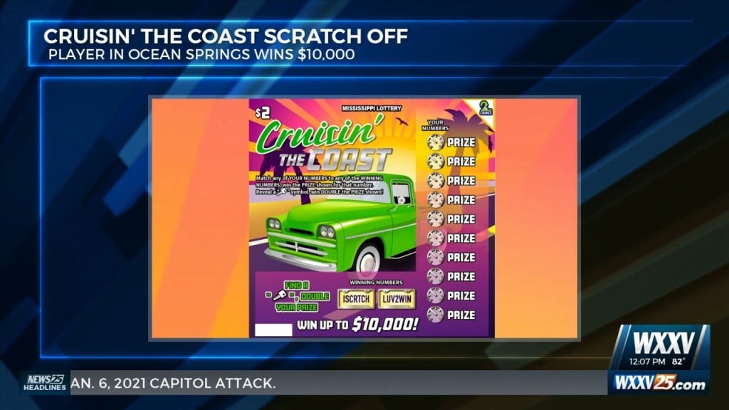 Cruisin’ The Coast Scratch Off Player In Ocean Springs Wins $10k