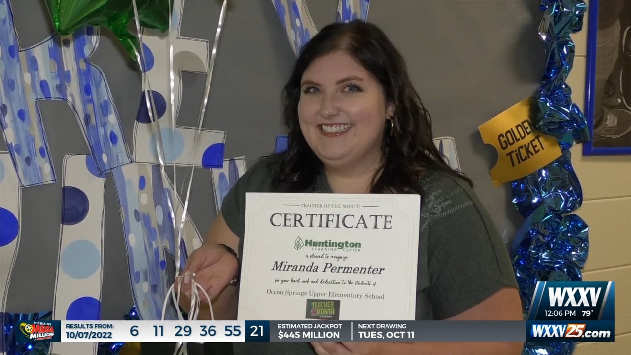 Class Act Teacher Of The Month Ocean Springs Upper Elementarys Miranda Permenter Wxxv News 25 