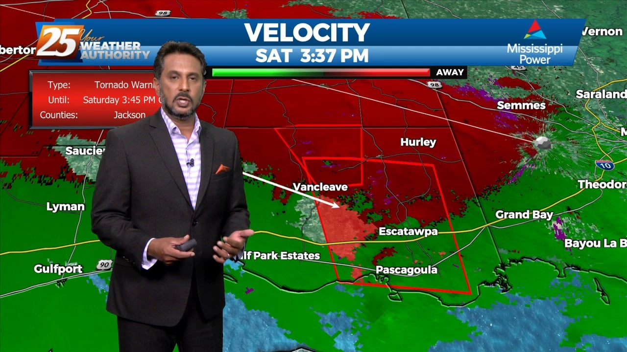 10/29 - Rob knight's Jackson County TORNADO WARNING - WXXV News 25