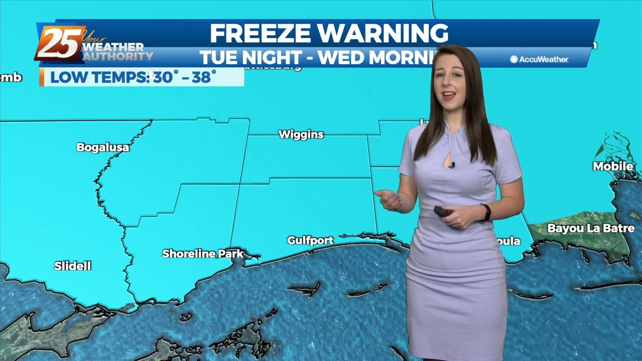 10/17 - Brittany's "Colder Temperatures Ahead" Monday Night Forecast - WXXV News 25