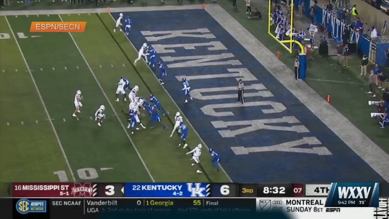 #16 Mississippi State Bulldogs vs. #22 Kentucky Wildcats - WXXV News 25