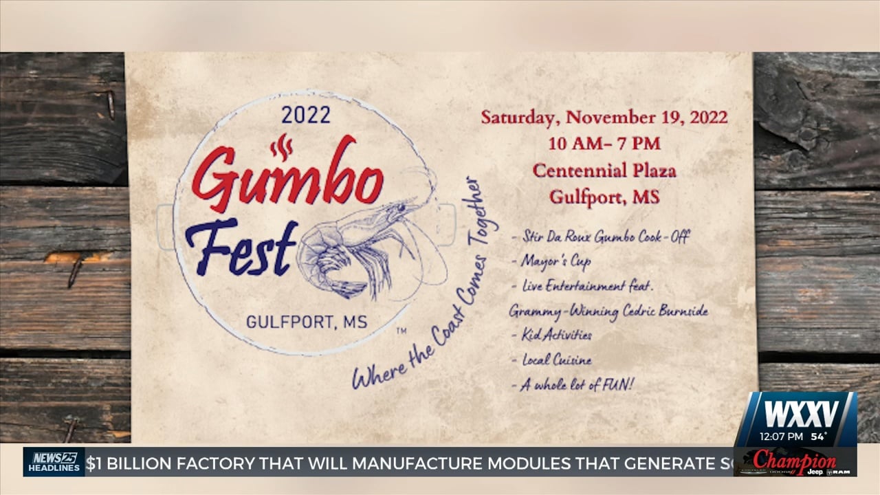 Centennial Plaza in Gulfport hosting Inaugural Gumbo Festival WXXV