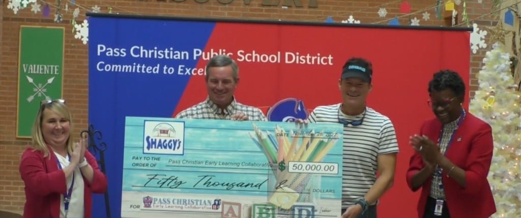 Shaggy’s Restaurants Present $50k Check To Pass Christian Early Learning Collaborative