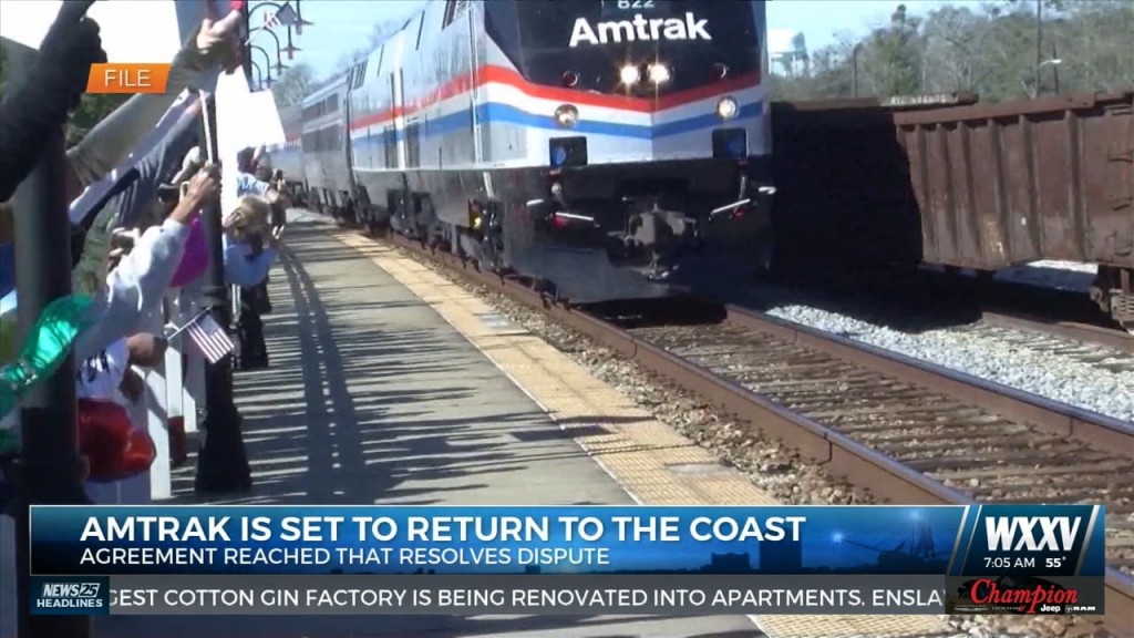 Amtrak Service Returns To Coast