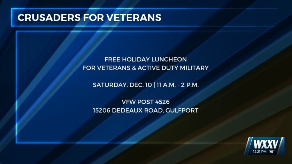 Free Holiday Luncheon For Veterans And Active Duty Military Saturday