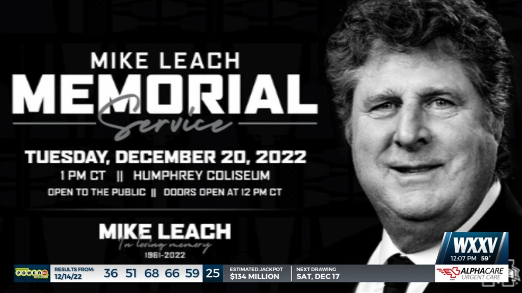Mississippi State University Holding Memorial Service For Coach Mike Leach