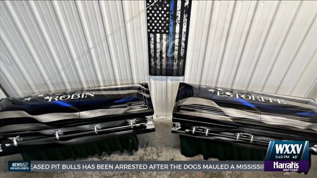 Bay St. Louis Officers’ Caskets Wrapped In Memories