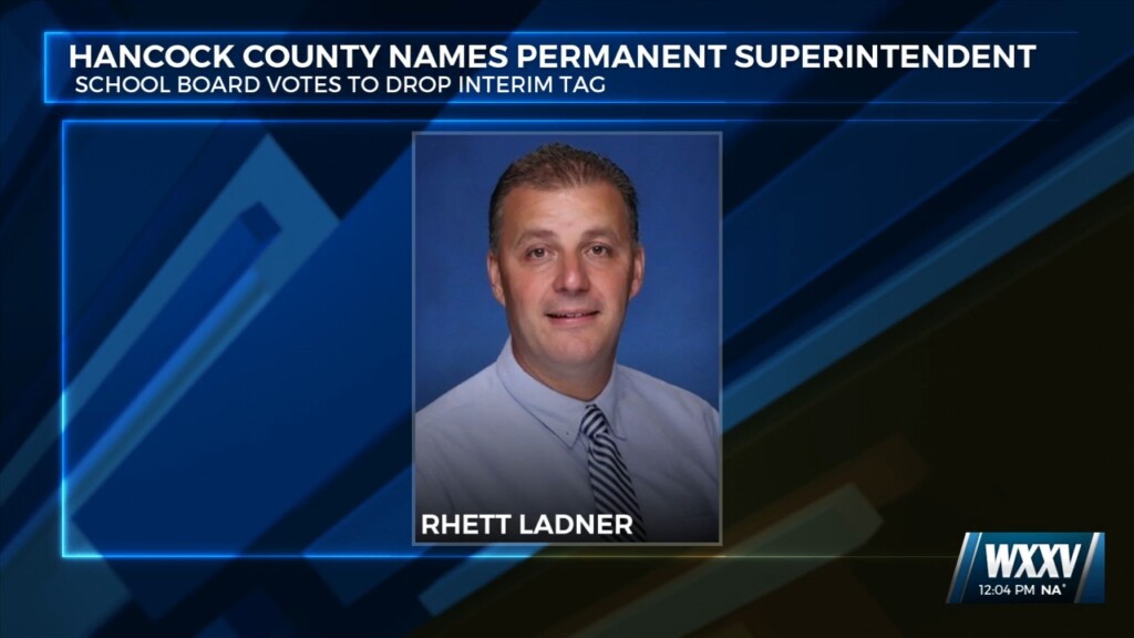 Hancock County School Board Names Rhett Ladner Permanent Superintendent