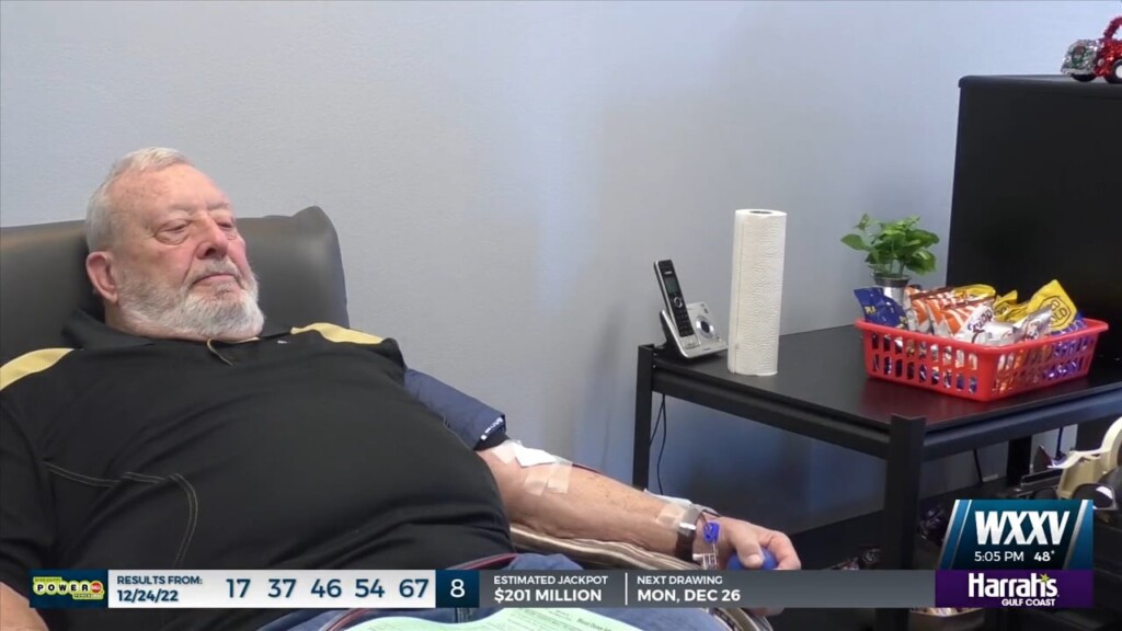 Ocean Springs Man Reaches Milestone Of Donating 20 Gallons Of Blood Over The Years