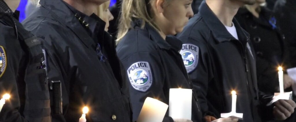 Community Honors Fallen Bay St. Louis Officers At Candlelight Vigil