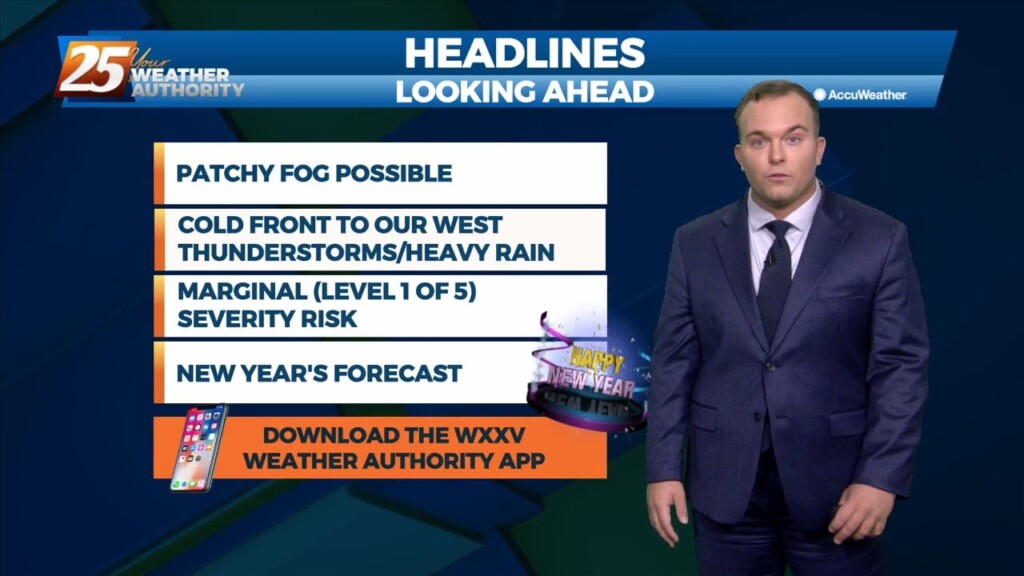 12/29 Jeff Vorick's "heavy Rain Tomorrow" Thursday Night Forecast