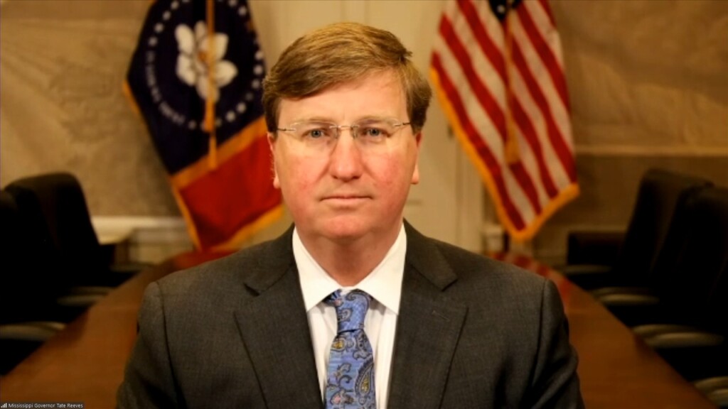 Governor Tate Reeves Speaks To Wxxv
