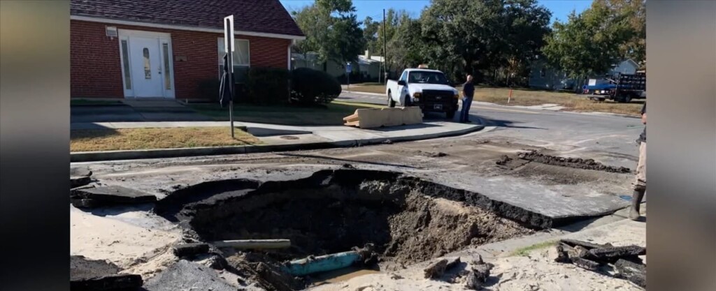 Sinkhole In Biloxi Patched And Deemed Drivable