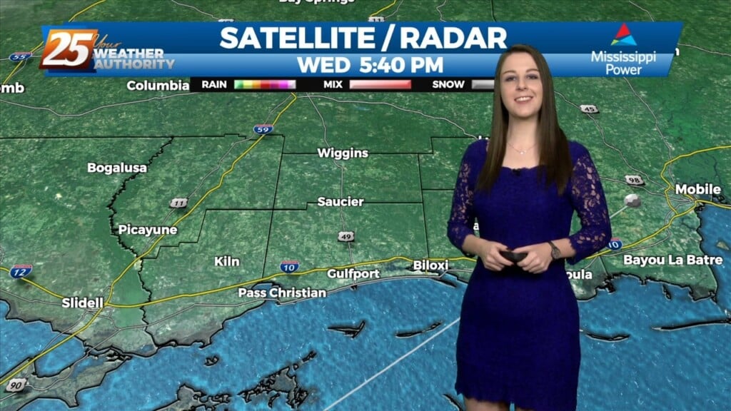 1/4 Brittany's "pleasant" Wednesday Evening Forecast