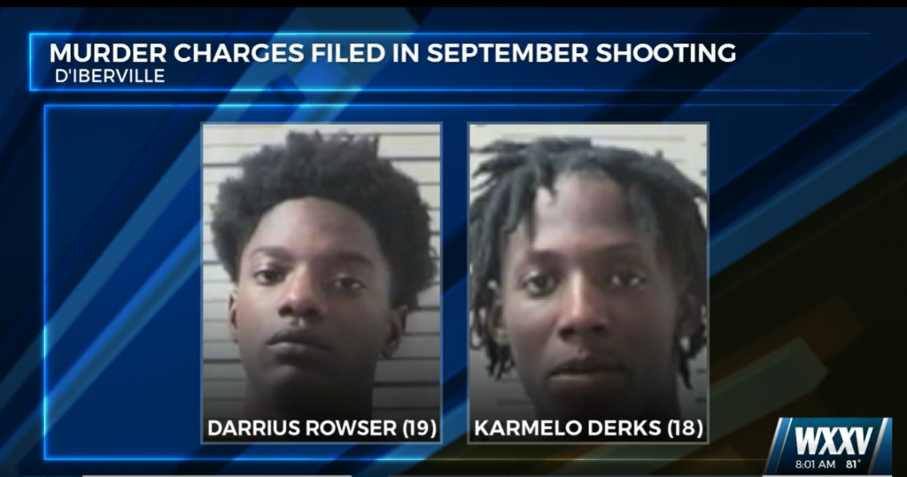 Mugshots of Alabama teens Darrius Rowser and Karmelo Derks, who are now awaiting extradition to Harrison County.
