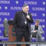 Bishop Kihneman Visits St. Patrick High School