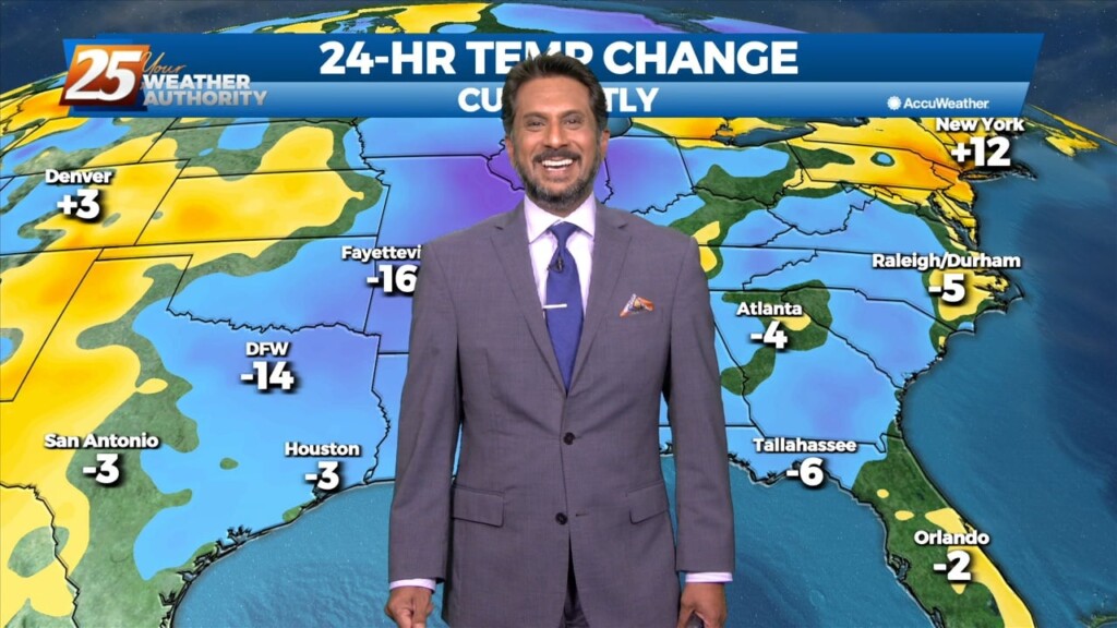 1/4 The Chief's "sunny & Mild" Wednesday Afternoon Forecast