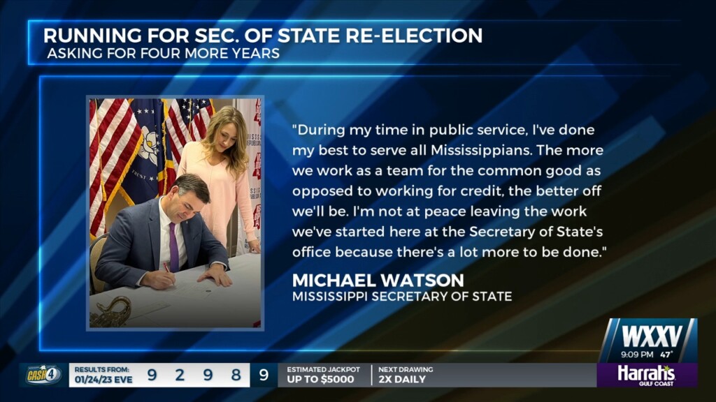 Secretary Of State Michael Watson Running For Re Election