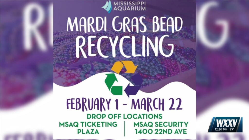 Mississippi Aquarium Accepting Beads For Recycling Program