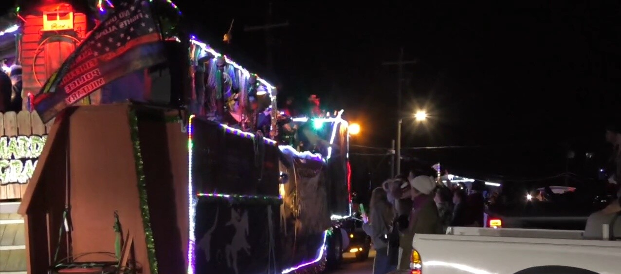 Over 65 floats rolled down the streets for the Ocean Springs Night