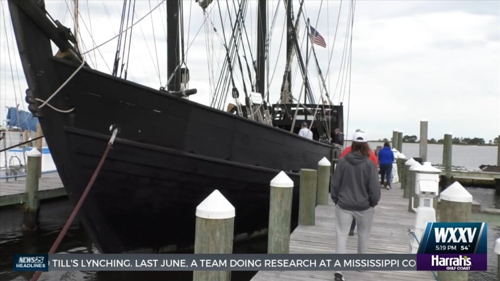 A Replica Of The Pinta Is Open For Tours In City Of Biloxi