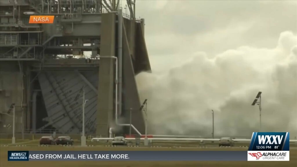 Latest Artemis Rocket Test At Stennis Space Center