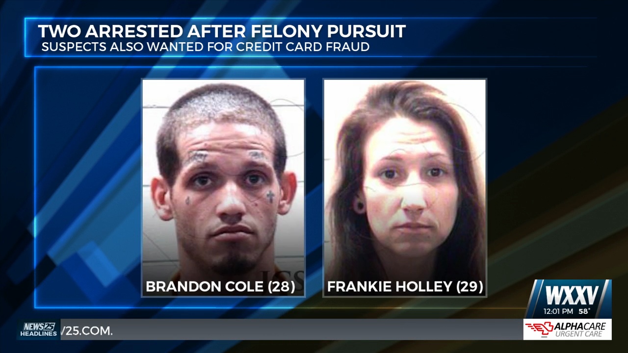 Two arrested in Jackson County after felony pursuit - WXXV News 25