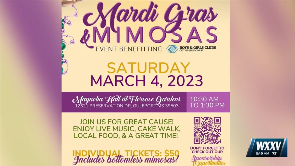 Mardi Gras And Mimosas Brunch Benefiting The Boys And Girls Of The Gulf Coast