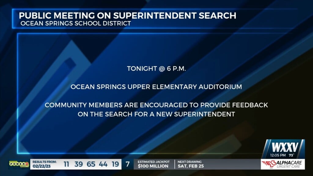 Public Meeting On Ocean Springs Superintendent Search