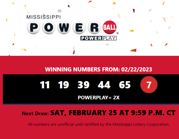 Powerball winning numbers for February 22nd, 2023 WXXV News 25