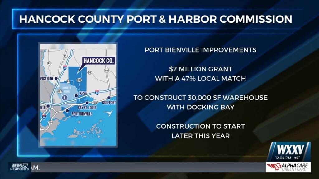 More Information On Port Bienville Improvements In Hancock County