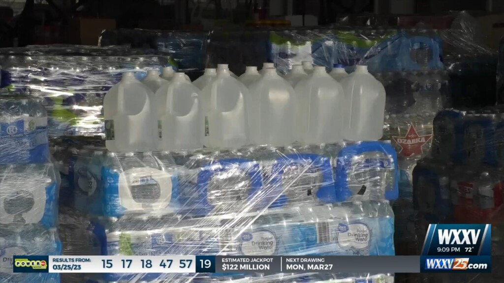 City Of Gulfport Delivering Water Donations To Tornado Victims