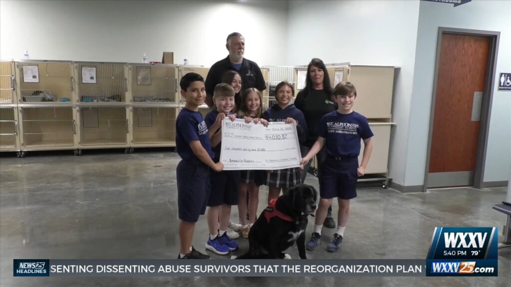 St. Alphonsus Catholic School Donates To Jackson County Animal Shelter