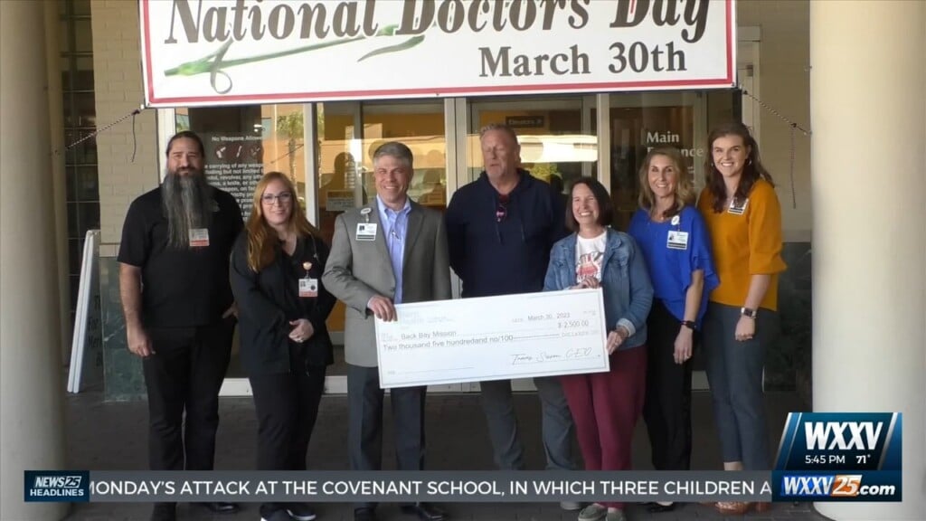 Merit Health Makes Donation To Back Bay Mission In Honor Of Doctor’s Day