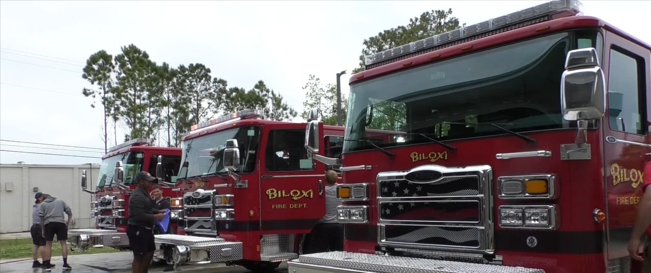 Biloxi Fire Department Adds Three New Fire Trucks - WXXV News 25