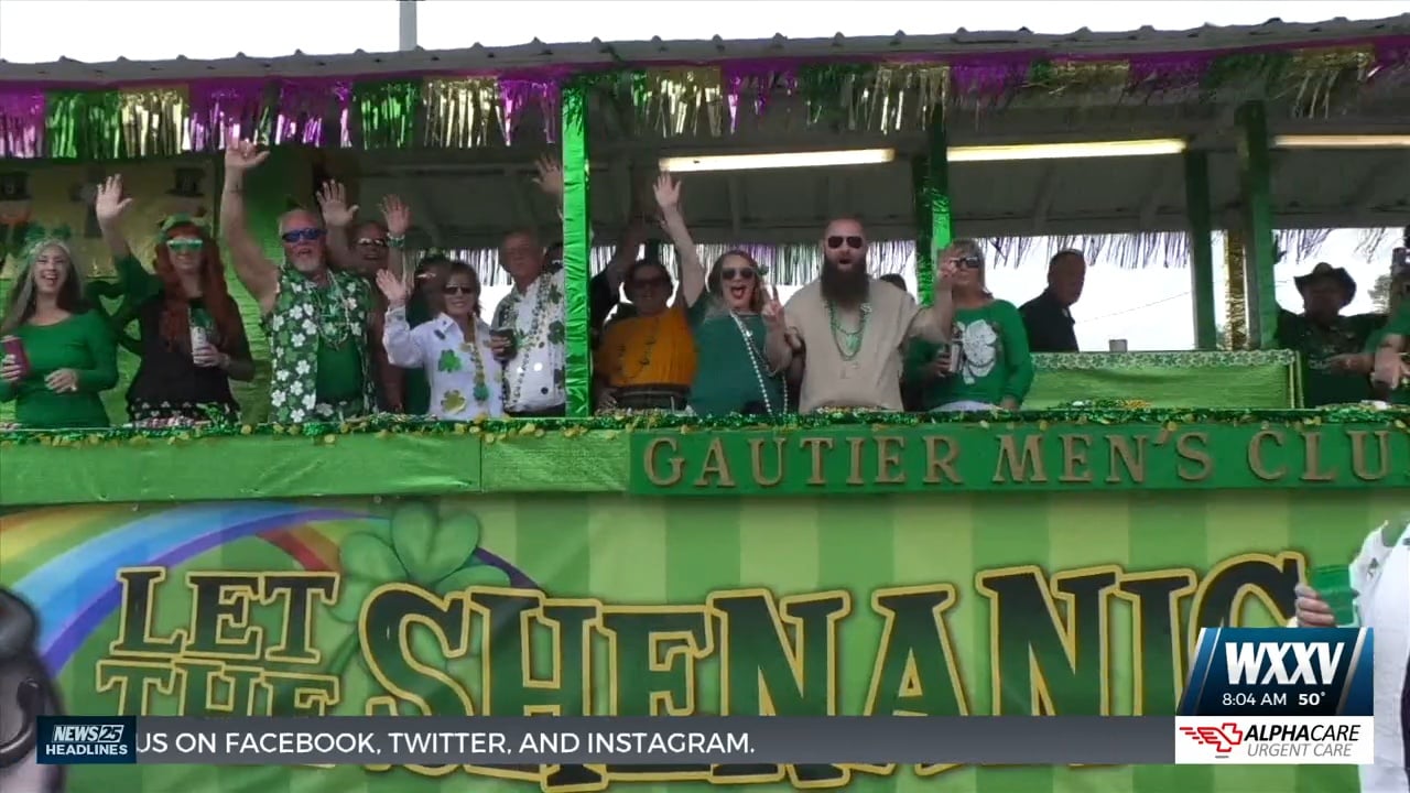 Residents celebrate at the Hibernia Marching Society St. Patrick’s Day