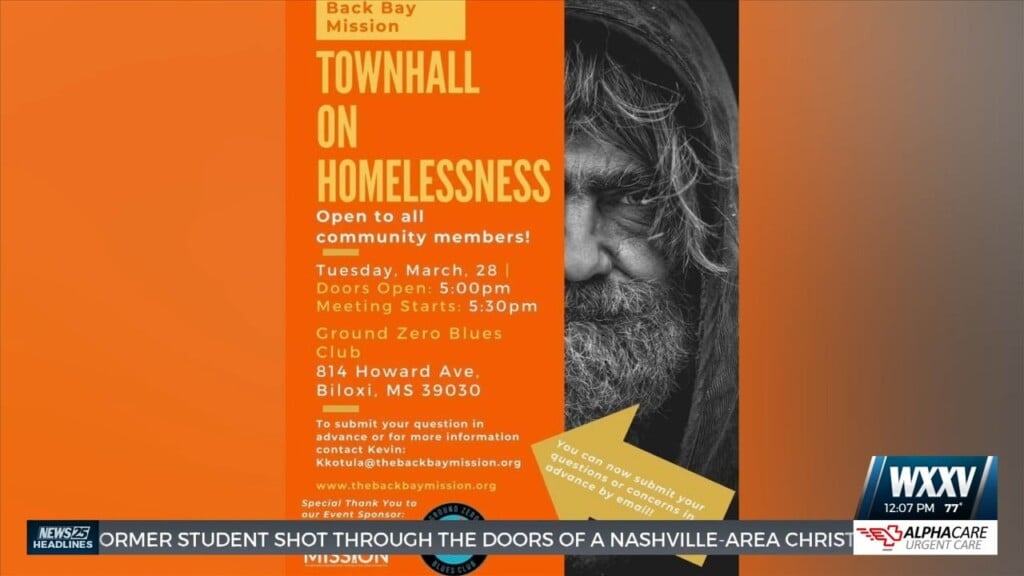 Townhall Meeting On Homelessness Tonight In Biloxi