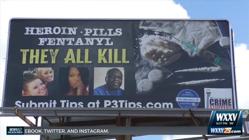 New Billboard In Pearl River County Urges People To Report Drug Activity