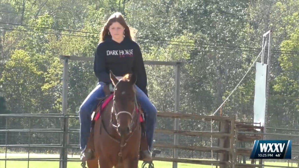 Wxxv Student Athlete Of The Week: West Harrison Middle School Barrel Racer Brylee Viars