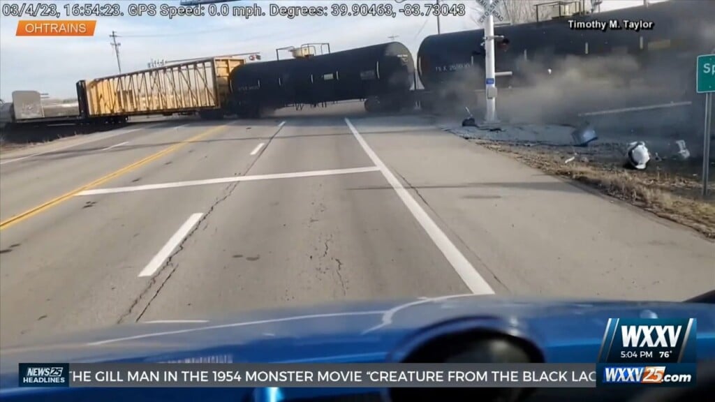First Responders Partake In Train Derailment Scenarios In Training