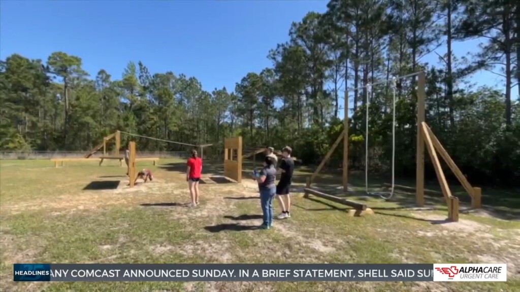 Ocean Springs Jrotc Cuts Ribbon On New Obstacle Course