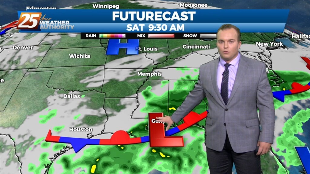 4/7 Jeff Vorick's "scattered Thunderstorms" Friday Evening Forecast