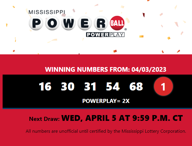 Powerball numbers for April 3rd, 2023 WXXV News 25