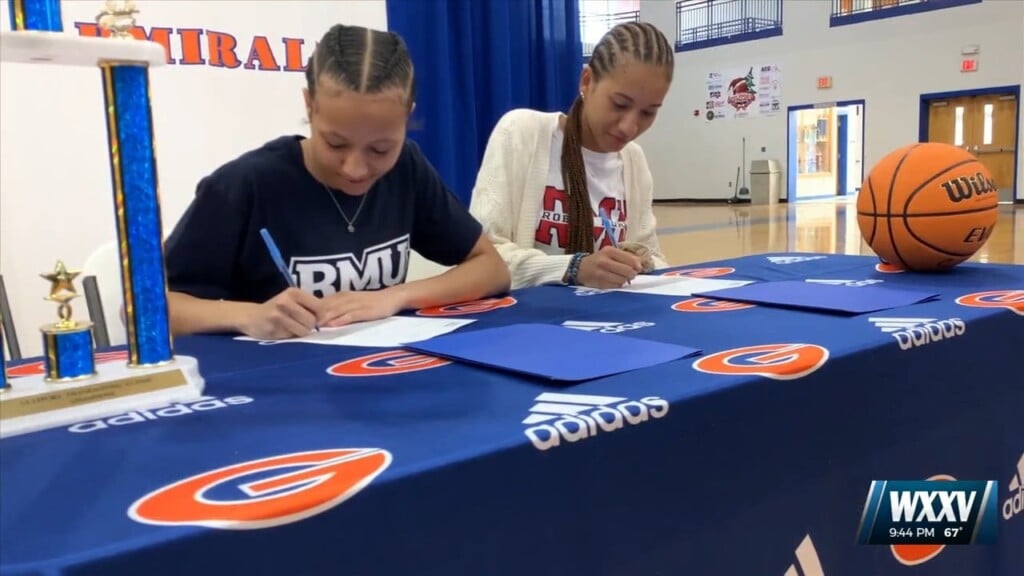 Gulfport Girls Basketball’s Madison And Micah O’dell Sign With Robert Morris